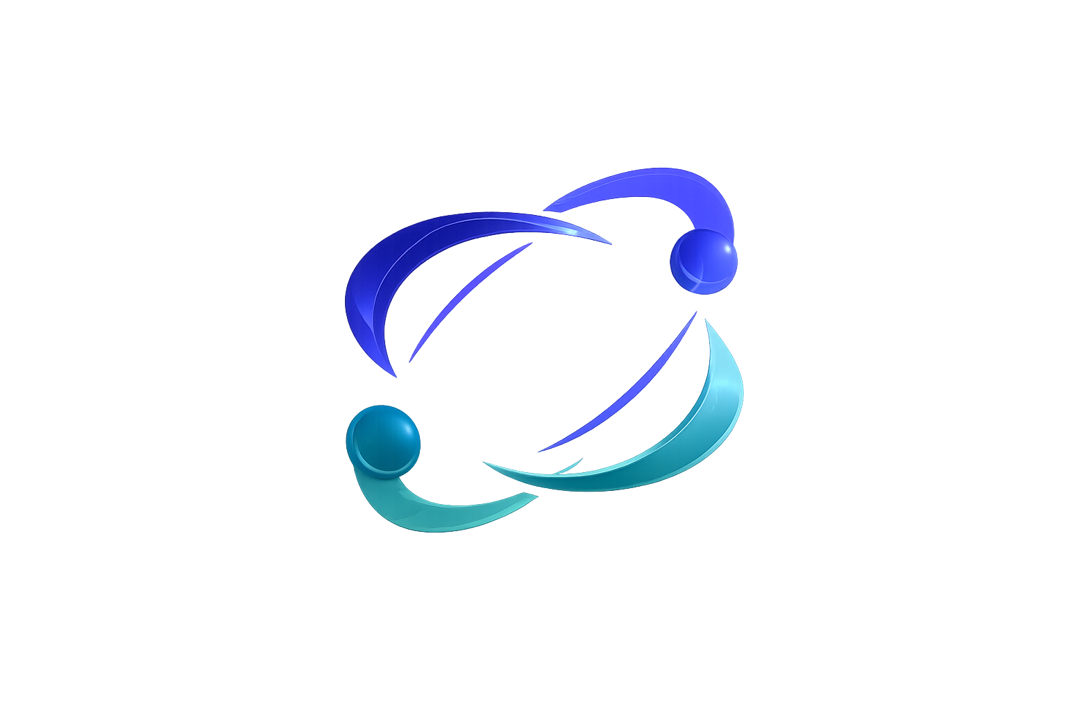 Neural core visualization of interconnected AI nodes
